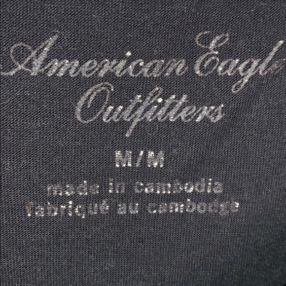 American Eagle Black sheer layered top - Picture 6 of 8